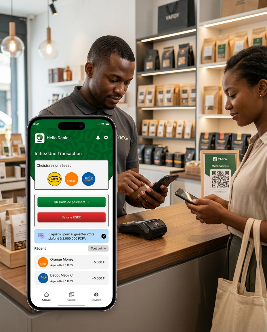 Paiement marchand Yafoy en point de vente